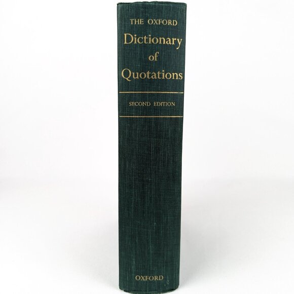Oxford Dictioniary of Quotations 1955 Midcentury Classic Bookshelf Decor Book - Picture 2 of 12